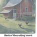 Chicken Coop At Dawn Glass Cutting Board Decorative Tempered Glass Kitchen Cutting And Serving Board Large Size Chopping Board_maomaolike.com