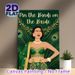 Pin The Bindi On The Bride Painting Poster, Luxurious Emerald-Gold Traditional Indian Bridal Poster, Interactive Party Game Decor Ideal For_maomaolike.com