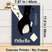 Othello Themed Painting Poster, Stylized Contrasting Hands, Floral Vine & Envelope Illustration Poster, Thought-provoking Literary Quote Design For_maomaolike.com