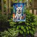Great Pyrenees Christmas Reindeer Garden Flag Mailbox Flag Decorative Yard Flag Banner Outside Patio Artwork Yard Flower Beds, Garden Size, Multicolor_maomaolike.com