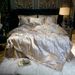 Manufacturer Wholesale Light Luxury European Style All Satin Jacquard Four-Piece Bridal Wedding Room Pure Cotton 4-Piece Bedding S_maomaolike.com