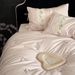 Ice Silk Cooling Cover French-style High-end 100S Long-staple Embroidered Four-piece Set, All-cotton Bed Sheet And Duvet_maomaolike.com