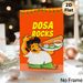 Dosa Themed Painting Poster, Vibrant Cartoon Style Poster, Cheerful Server Holding Dosa & Condiments, Eye-catching Culinary Decor Ideal For_maomaolike.com