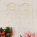 4 Pack Metal Garden Trellis 71" X 19.7" Rustproof Trellis For Climbing Plants Outdoor Flower Support Cream White_maomaolike.com