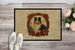 Collie Christmas Flowers Doormat Front Door Mat Indoor Outdoor Rugs For Entryway, Non Slip Washable Low Pile, 24H X 36W_maomaolike.com