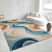 Living Room Rug,Large Rug,Oversized, Gold Leaves Design,Bedroom Rug,Soft And Thick, Machine Washable, Thickened Rug, Bedside Rug,Decorative Indoor Rug_maomaolike.com