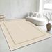 Living Room Rug Large Size Gorgeous Gold Frame Design Bedroom Rug Plush Thickened Machine Washable Thickened Underlay Interior Decorative Rug_maomaolike.com