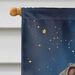 Bearded Collie Happy Birthday House Flag Large Porch Sleeve Pole Decorative Outside Yard Banner Artwork Wall Hanging, Polyester, House Size, Multicolor_maomaolike.com
