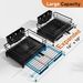 Laveshop Dish Drying Rack - Expandable Rack, Large Capacity Dish Drainer For Kitchen Counter, Rust-Proof With Utensil Holder, Black_maomaolike.com