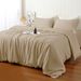 Solid Color Bamboo Fiber Summer Bedding Set, Cooling Breathable Bed Linen, Optional Three-Piece Four-Piece Duvet Cover Sheet Set For Bedroom
_maomaolike.com