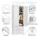 Tall Storage Cabinet With Two Drawers For Bathroom/Office_maomaolike.com