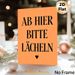 German Quote Painting Poster, Warm Orange Minimalist Typographic Poster, Cheerful Reminder To Spread Positivity, Ideal For Home, Office And Entryway_maomaolike.com