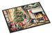 Norwegian Elkhound Cozy Christmas Doormat Front Door Mat Indoor Outdoor Rugs For Entryway, Non Slip Washable Low Pile, 24H X 36W_maomaolike.com