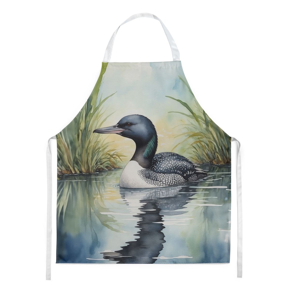 Minnesota Common Loon Apron Cooking Kitchen Server Baking Crafts Gardening For Adult Women Men, Unisex, Large, Multicolor_maomaolike.com