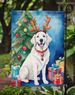 Kuvasz Christmas Reindeer Garden Flag Mailbox Flag Decorative Yard Flag Banner Outside Patio Artwork Yard Flower Beds, Garden Size, Multicolor_maomaolike.com