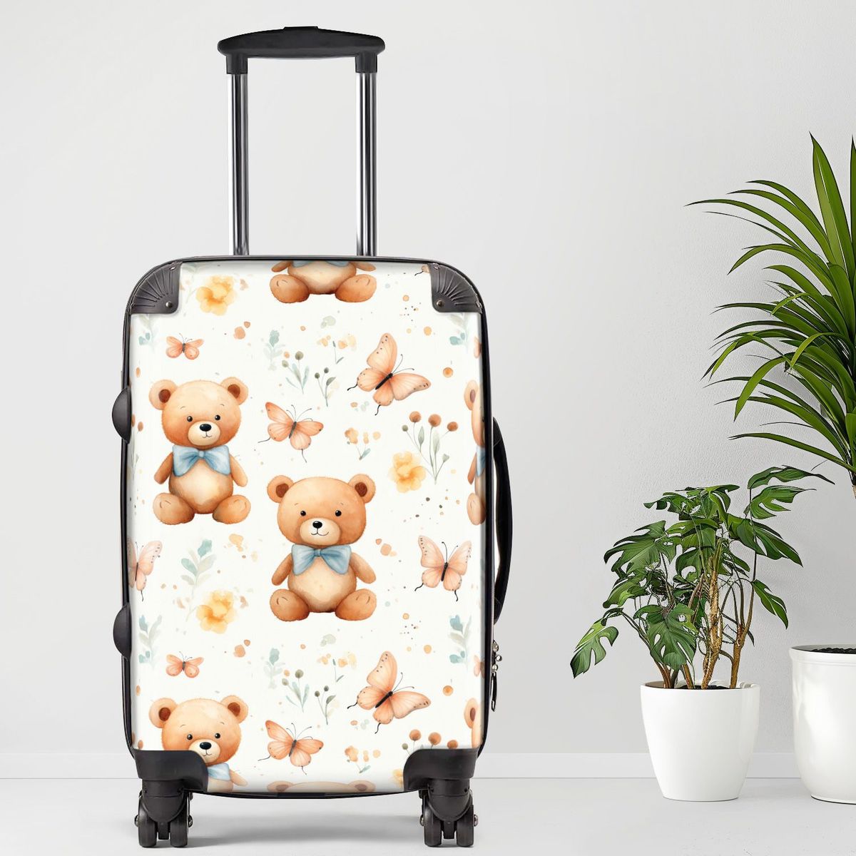 Bear6 Luggage20/24/28 Inch Luggage, Carry-On, Custom Luggage, Luggage Set, Suitcase, Travel, Vacation, Cabin Suitcase, Custom Suitcase, Personalized Luggage_maomaolike.com