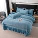 Wholesale Nordic Style Carved Four-Piece Autumn Winter Thickened Bed Cover Jacquard Milk Warm Coral Velvet 4-Piece Set_maomaolike.com