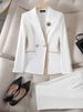 Women's Clothing Pink suit jacket professional temperament_maomaolike.com