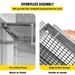 VEVOR Chimney Cap, 8" X 8" Flue Caps, 304 Stainless Steel Fireplace Chimney Cover, Adjustable Metal Spark Arrestor With Bolts Screws, Mesh Chimney Flue Cover For Outside Existing Clay Flue Tile_maomaolike.com