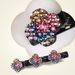 Sparkling Crystal Stone Braided Hair Clips, Four-Leaf Clover Chopped Hairpin Duckbill Clip, Braided Hair Clip With Rhinestones For Women/Girls_maomaolike.com