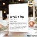 "Break A Leg" Idiom Definition Painting Poster, Minimalist Typography Text Poster, Informative Inspirational Decor Ideal For Theatre, Home Studio And_maomaolike.com