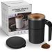 Intelligent Temperature Measurement Magnetic Automatic Stirring Cup Electric Portable Coffee Cup Milkshake Cup Fitness Protein Shake Powder Cup_maomaolike.com