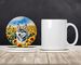 Alaskan Klee Kai In Sunflowers Large Sandstone Coasters Pack Of 4 Absorbent Round Coasters Decor Gifts For Men Or Women, 4 In, Multicolor_maomaolike.com