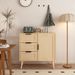 Modern Rattan Wood Dresser Wood Storage Cabinet Sideboard For Bedroom, Living Room, Entryway, Hallway_maomaolike.com