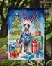 Chinese Crested Christmas Reindeer Garden Flag Mailbox Flag Decorative Yard Flag Banner Outside Patio Artwork Yard Flower Beds, Garden Size, Multicolor_maomaolike.com