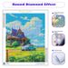 PhotoCustom 5d Diamond Painting Beautiful Rural Villa Scenery Full Round Diamond Embroidery Mosaic Handmade Gift_maomaolike.com
