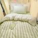 Wholesale INS Japanese Style Skin-Friendly Cloud Four-Piece Soft Striped Double Washed Cotton 4-Piece Bedding Set_maomaolike.com