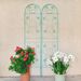 2 Pack Metal Garden Trellis 86.7" X 19.7" Rustproof Trellis For Climbing Plants Outdoor Flower Support Green_maomaolike.com