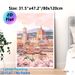 Florence Historic Cityscape Painting Poster, Soft-toned Pastel Illustrated Scenic Poster, Delicate Floral & Iconic Architecture Decor Ideal For Living_maomaolike.com