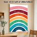 Rainbow Positive Affirmation Painting Poster, Vibrant Watercolor-style Poster, Colorful Rainbow With German Motivational Phrases, Uplifting Decor_maomaolike.com