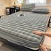 Thickened Rabbit Fur Sheet Single Piece Winter Milk Coral Bed Cover Fleece Warm Mattress Protector Three-Piece Set_maomaolike.com
