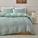 Flower Vertical Stripes Quilt Cover Duvet Cover Full Size Bedding Set For UK/USA/Europe Bedding_maomaolike.com