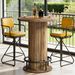 Bar Table, Round Bistro Pub Table With Footrest For Dining Coffee Cocktail(Only Table)_maomaolike.com
