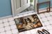 Cavalier Spaniel Fall Kitchen Pumpkins Doormat Front Door Mat Indoor Outdoor Rugs For Entryway, Non Slip Washable Low Pile, 24H X 36W_maomaolike.com