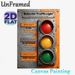 Behavior Traffic Light Painting Poster, Vintage Industrial Style Traffic Light Behavior Guide Poster, Practical Self-regulation Reminder, Suitable For_maomaolike.com