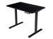 Electric Standing Desk Whole Piece Adjustable Height Desk Home Office Computer Workstation Sit Stand Up Desk (Black Frame + Black Top)_maomaolike.com