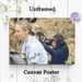 Chimpanzee & Human Interaction Painting Poster, Vintage Warm Wildlife Scene Poster, Heartwarming Animal-human Bond Decor For Living Room, Study And_maomaolike.com