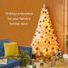 6' Tall Prelit Christmas Tree Douglas Fir Artificial Christmas Tree With Realistic Branches, 250 Warm White LED Lights And 1000 Tips_maomaolike.com