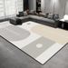 Living Room Rug Large Size Gorgeous Gold Frame Design Bedroom Rug Plush Thickened Machine Washable Thickened Underlay Interior Decorative Rug_maomaolike.com