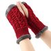 Unisex Thickened wool gloves Short fingertip wrist guard Fluffy short gloves Knitted acrylic sleeves and fleece gloves_maomaolike.com