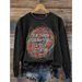 Women's Clothing round neck printed sweatshirts spring and autumn hot selling casual all match long sleeved men's and women's tops_maomaolike.com