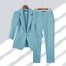 Spring Summer New Elegant Su Jacket Matching Set Women's Korean Chic Blazers Coat Pants 2 Piece Female Professional_maomaolike.com