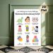 Emotion Regulation Painting Poster, Cute Cartoon-style Calming Strategies Poster, Practical Mood-soothing Tips Suitable For Therapy Rooms, Home Spaces_maomaolike.com