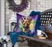 Belgian Malinois King Of Mardi Gras Throw Pillow Machine Washable, Indoor Outdoor Decorative Pillow For Couch, Bed Or Patio, 18Hx18W_maomaolike.com