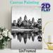 Angkor Wat Themed Painting Poster, Vintage Monochrome Historic Temple With Water Reflection Poster, Brings Cultural Sophistication To Living Room_maomaolike.com