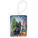 Schipperke Christmas Reindeer Porcelain Ornament Christmas Tree Hanging Decorations For Home Christmas Holiday, Rectangle, Gift, Multicolor_maomaolike.com